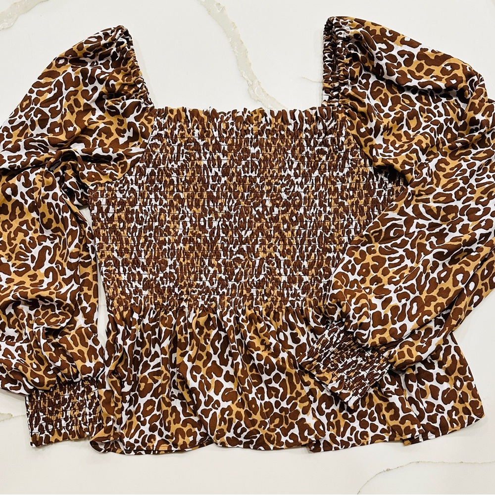 Lilly Pulitzer long sleeve smocked top